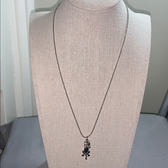 necklace Jewelry - Fun silver tone necklace